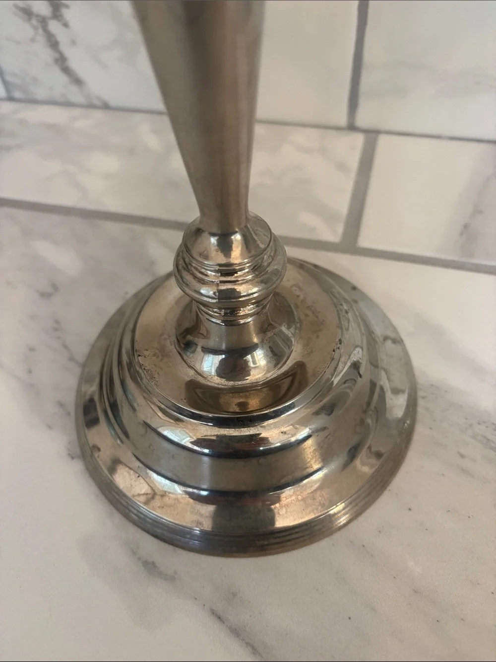 Vintage 3-Arm Silver- Plated Candelabra - Home Accents